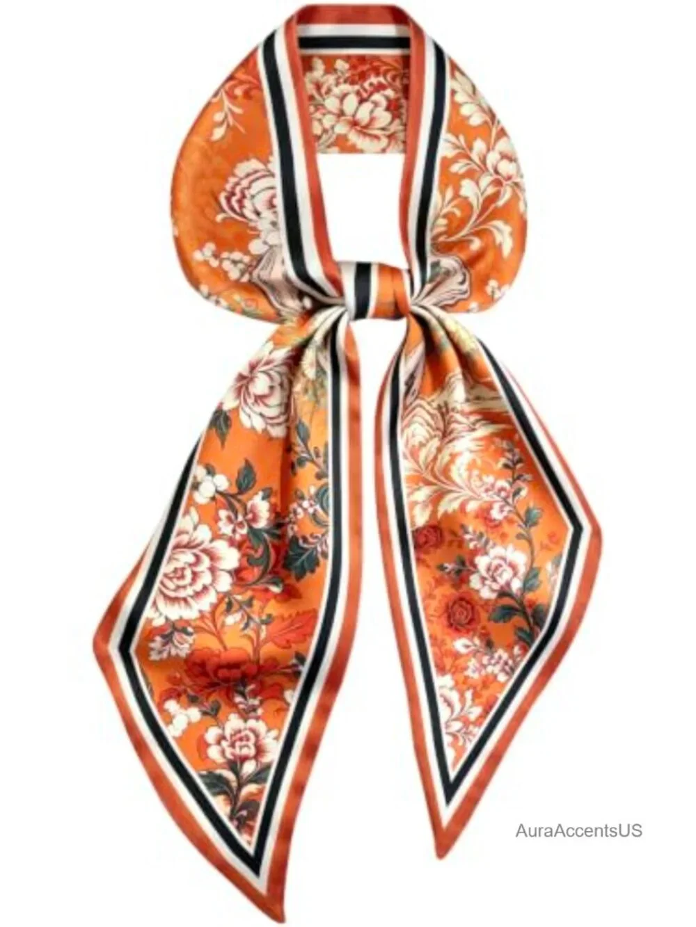 Silk Scarf for Women Fashion Satin Hair Neck Scarf Skinny
